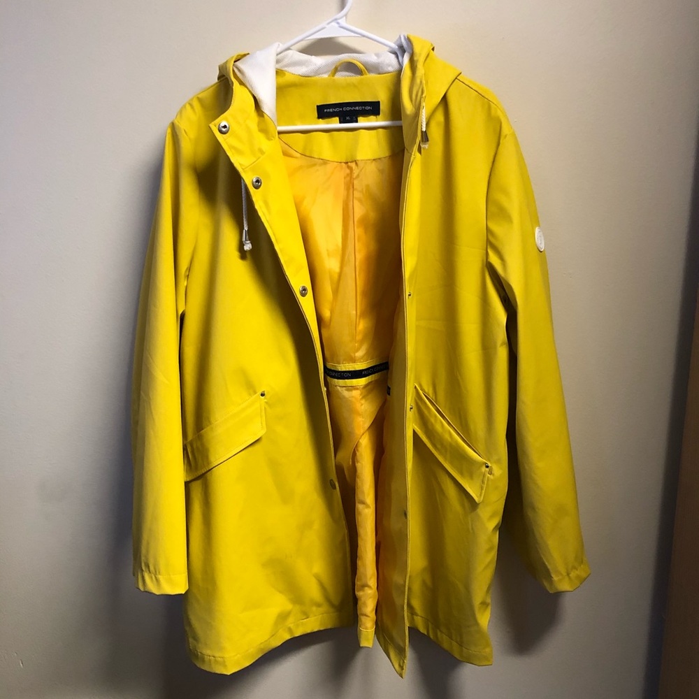 French Connection Yellow Raincoat